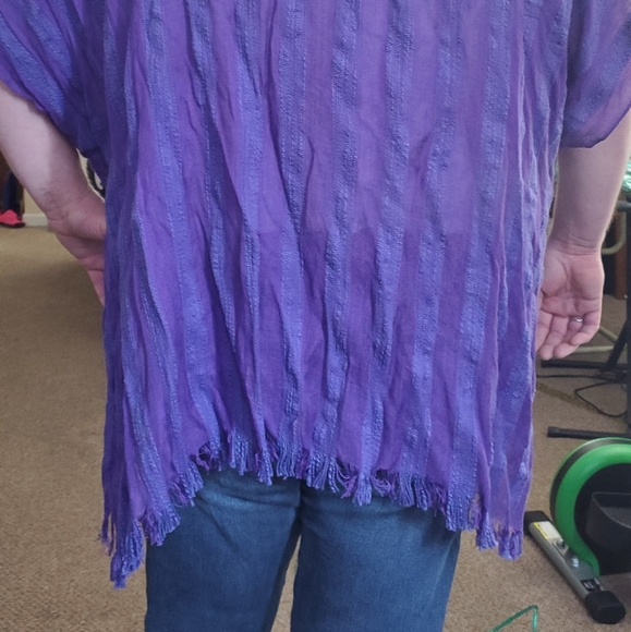 Plus size top N/W/T [ I keep tags] Bohemian top - Picture 8 of 9